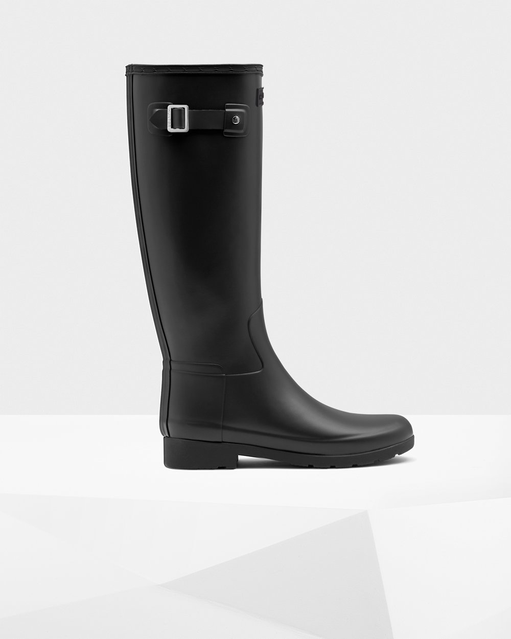 Galochas Altas Hunter Feminina Pretas - Refined Slim Fit - 09DWQZRTJ